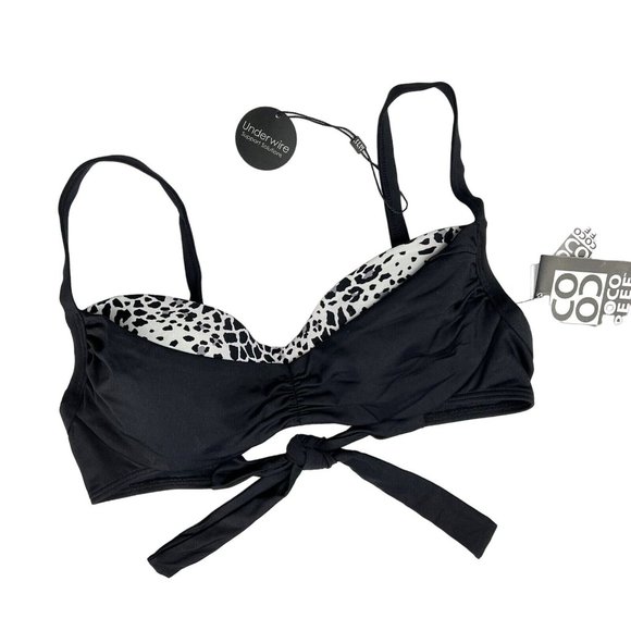 Coco Reef Diva Power Bikini Top Size 32/34C Harmony Mix Dots Bra Underwire Cups - Picture 5 of 8